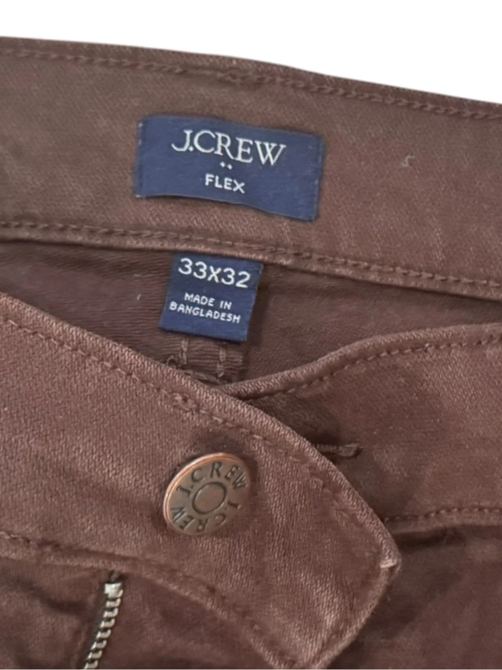 J. Crew Men's Slim Straight  bundle big 2 Jeans in Brown and Light Gray